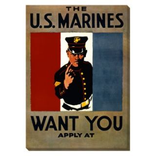 17 x 24 in. U.S. Marines Want You Poster Wall Art   Art Prints