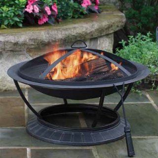 LIVING ACCENTS STEEL FIRE PIT Patio, Lawn & Garden