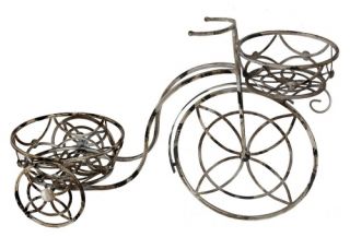 Privilege International 2 Tier Tricycle Planter Stand   Iron   Plant Stands
