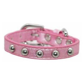 Hip Doggie Pink Silver Stud Collar   Dog Collars