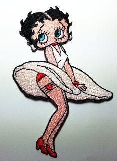 Betty Boop Patch 9x12.5 Cm Vintage Cartoon Sew/iron on Patch to Cloth, Jacket, Jean, Cap, T shirt and Etc.