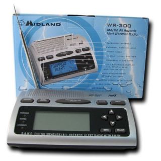 Midland C 68WR300 AM/FM Weather Band Radio with Disaster Alarm   Weather Radios