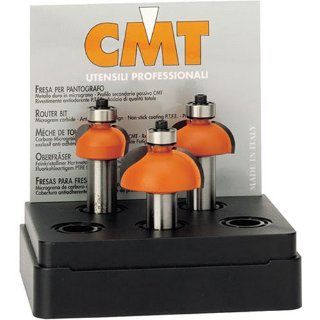 CMT 837.501.11 3 Piece Cove 1/2 Inch Shank Router Bit Set   Cove And Bead Groove Router Bits  