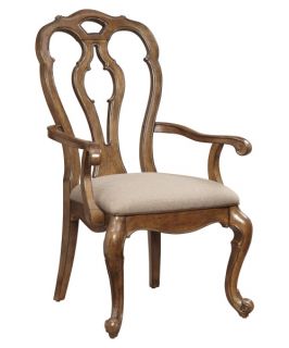 A.R.T. Furniture Cotswold Splat Back Arm Chair   Cognac Patina   Set of 2   Dining Chairs