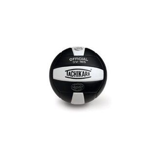 Tachikara SV18S Composite Leather Volleyball   Black  Indoor Volleyballs  Sports & Outdoors