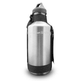 New Wave Enviro 40oz Stainless Steel Water Bottle with Strap  Camping And Hiking Equipment  Sports & Outdoors