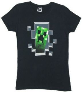 Creeper Inside   Minecraft Sheer Women's T shirt Novelty T Shirts Clothing