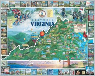 White Mountain Historic Virginia 1000 Piece Jigsaw Puzzle   Jigsaw Puzzles
