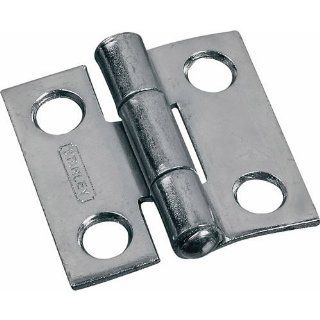 Stanley Hardware CD838Fsp 1" Zinc Plated Narrow Utility Hinge Non Removable Pin W/Screw   Cabinet And Furniture Hinges  
