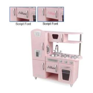 KidKraft Personalized Pink Vintage Kitchen   Play Kitchens