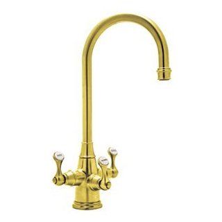 Rohl U.1220LSEB English Bronze Kitchen Fixtures Single Hole 3 Lever Kitchen Faucet With Filtration   Kitchen Sink Faucets  