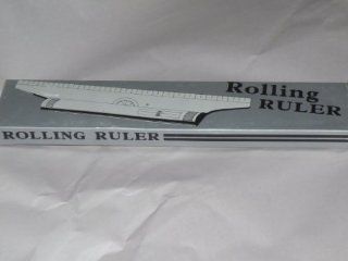 Parallel Rolling Ruler    New in Box with Directions on Back    Draws angles, circles, arcs, vertical and parallel lines for 3 dimensional figures and graphs  Other Products  