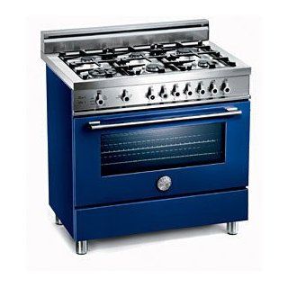 Bertazzoni Professional  X366GGVBL 36 Pro Style Gas Range   Blue Appliances