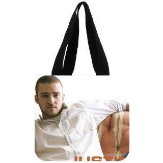 Custom Justin Timberlake Tote Bag (2 Sides) Canvas Shopping Bags CLB 612   Reusable Grocery Bags
