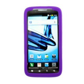 Icella ILS MOMB865 PP Silicone Skin   MO Atrix 2 MB865   Purple Cell Phones & Accessories