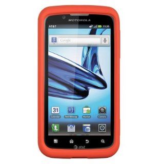 VMG Motorola Atrix 2 II MB865 Soft Silicone Case   Red Premium Soft Silicone Cell Phones & Accessories
