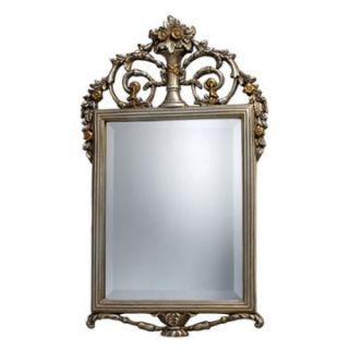 Stewart Antique Arched Silver & Gold Wall Mirror   18W x 31H in.   Wall Mirrors
