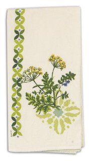 Kay Dee Designs Printed Flour Sack Cotton Towel, 27 Inch by 27 Inch, Herb Garden  