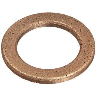 Bunting Bearings EW081201 Thrust Washers, Powdered Metal SAE 841, 1/2" Bore x 3/4" OD x 1/16" Thickness (Pack of 3) Bushed Bearings