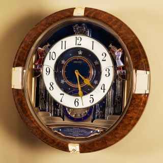 Hi Fi Melodies in Motion Wall Clock by Seiko   16.3 Inches Wide   Wall Clocks