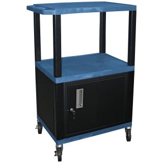 Tuffy 42 in. Utility Cart with Locking Cabinet   Tool Chests & Cabinets