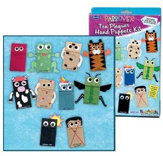 Passover 10 Plagues Hand Puppets Kit Toys & Games