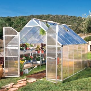 Palram Essence Silver Hobby Greenhouse   8 x 12 ft.   Greenhouses
