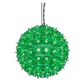 Vickerman Green Twinkle Star Sphere  100 Lights   Christmas Lights