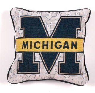University of Michigan Wolverines Logo Decorative Throw Pillow 12" x 12"  