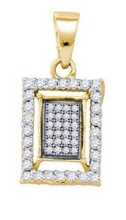 0.38 Carat (ctw) Diamond Fashion Pendant set in 10k Yellow Gold PR01 3024 Jewelry
