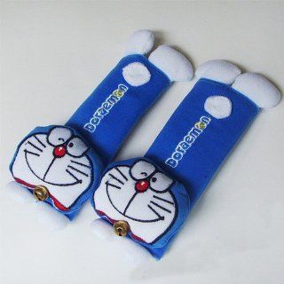 Japanese Doraemon Design Multi Use Auto Car seat belt cover Plush Seat Shoulder Pad Cushion 2 pcs One Pair 