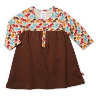 Zutano Baby Girls Infant Kitty Kat Henley Dress, Cream, 24 Months Infant And Toddler Playwear Dresses Clothing
