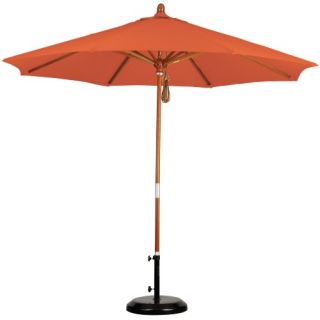 California Umbrella 9 ft. Marenti Wood Sunbrella Market Umbrella   Commercial Patio Furniture