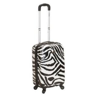 Rockland 20 in. Polycarbonate Animal Print Carry On   Luggage