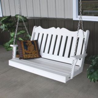 A & L Furniture Recycled Plastic 4 ft. Royal English Porch Swing   Porch Swings