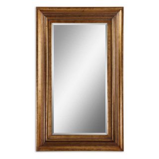 Ashburn Distressed Gold & Black Wall / Leaning Floor Mirror   45.875W x 75.875H in.   Wall Mirrors