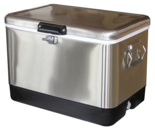 Leisure Season 54 qt. Stainless Steel Cooler   Coolers