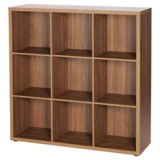 didit click furniture 9 Cubby Open Cabinet   42W in.   Italian Walnut   Bookcases