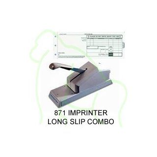 Addressograph Bartizan 871 Pump Handle Imprinter 100 Long Slip Combo  Cash Registers 