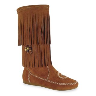Womens Jamie Peace Moccasins Boots by Old Friend   Brown   Womens Moccasins
