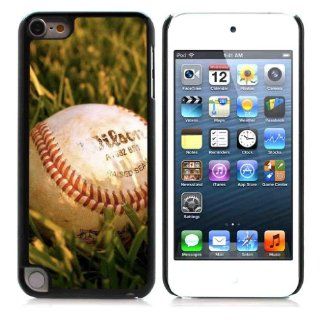 Baseball Hard Plastic and Aluminum Back Case For Apple iPod Touch 5 5th Generation With 3 Pieces Screen Protectors Cell Phones & Accessories