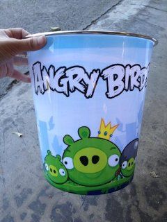 Angry Birds Plastic Trash Can Wastebasket   Childrens Wastebaskets