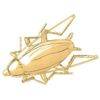 Gold Plated 925 Sterling Silver Cockroach Pendant Jewels Obsession Jewelry