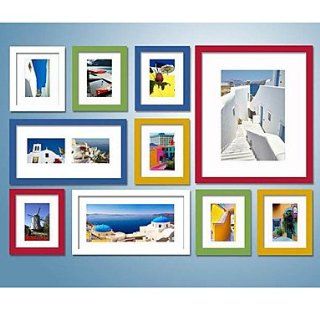 Colorful Photo Wall Frame Collection   Set of 10   Picture Frame Sets