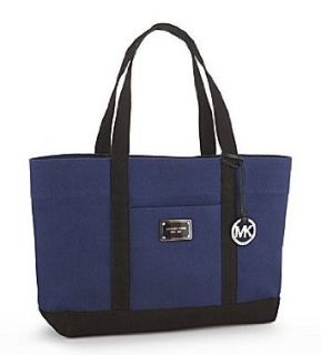 NEW AUTHENTIC MICHAEL KORS LARGE SUMMER EAST WEST TOTE HANDBAG (Navy) Clothing