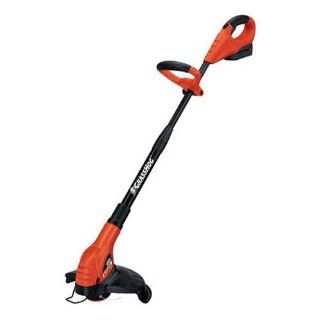 Black & Decker NST2018 GROOM 'N' EDGE 12 Inch 18 Volt Cordless Electric String Trimmer with 2 Batteries (Discontinued by Manufacturer)  Battery Powered Weedeater  Patio, Lawn & Garden
