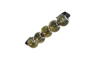 [CJDC3] Connemara Green Marble Bracelet Charm with Sterling Silver Collars (Three Charms) Jewelry
