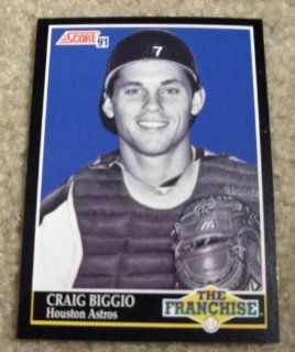 1991 Score Craig Biggio # 872 MLB Baseball The Franchise Card Sports Collectibles