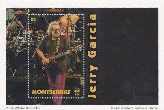 Grateful Dead ~ Jerry Garcia ~ Rare Collectible Montserrat Postage Stamp ~ Includes Certificate of Authenticity  