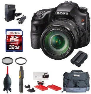 Sony Alpha SLT A65 with SAL 18 135mm + FREE Optrix XD Case Kit for iPhone 4/4S + Battery + Deluxe Bag + 32GB + 2pc Filter Kit  Digital Slr Camera Bundles  Camera & Photo
